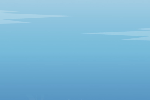 A screenshot of an animation with subtle clouds.